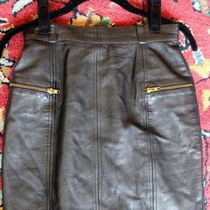 AMAZING vintage leather skirt